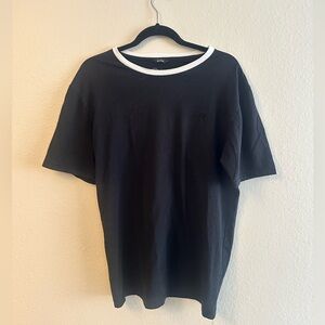 Brixton Black Short Sleeve Crew T-Shirt Size Large